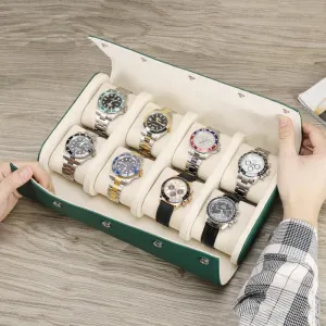 Woosir Trend Leather Watch Case for 8 Watches