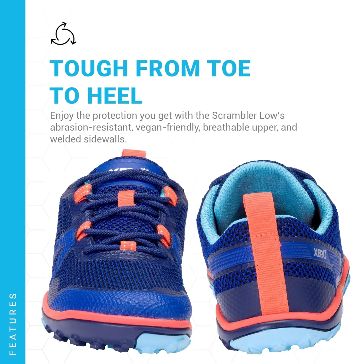 Xero Shoes Women's Scrambler Low Barefoot Trail Run Shoe
