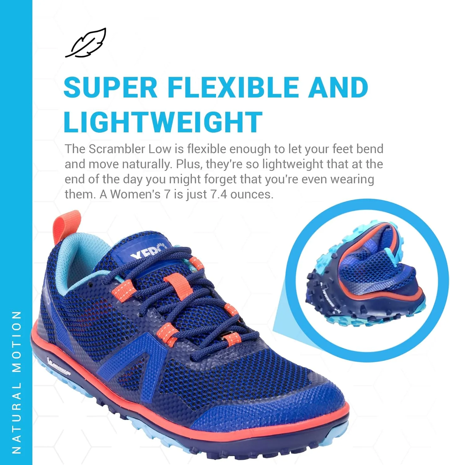 Xero Shoes Women's Scrambler Low Barefoot Trail Run Shoe